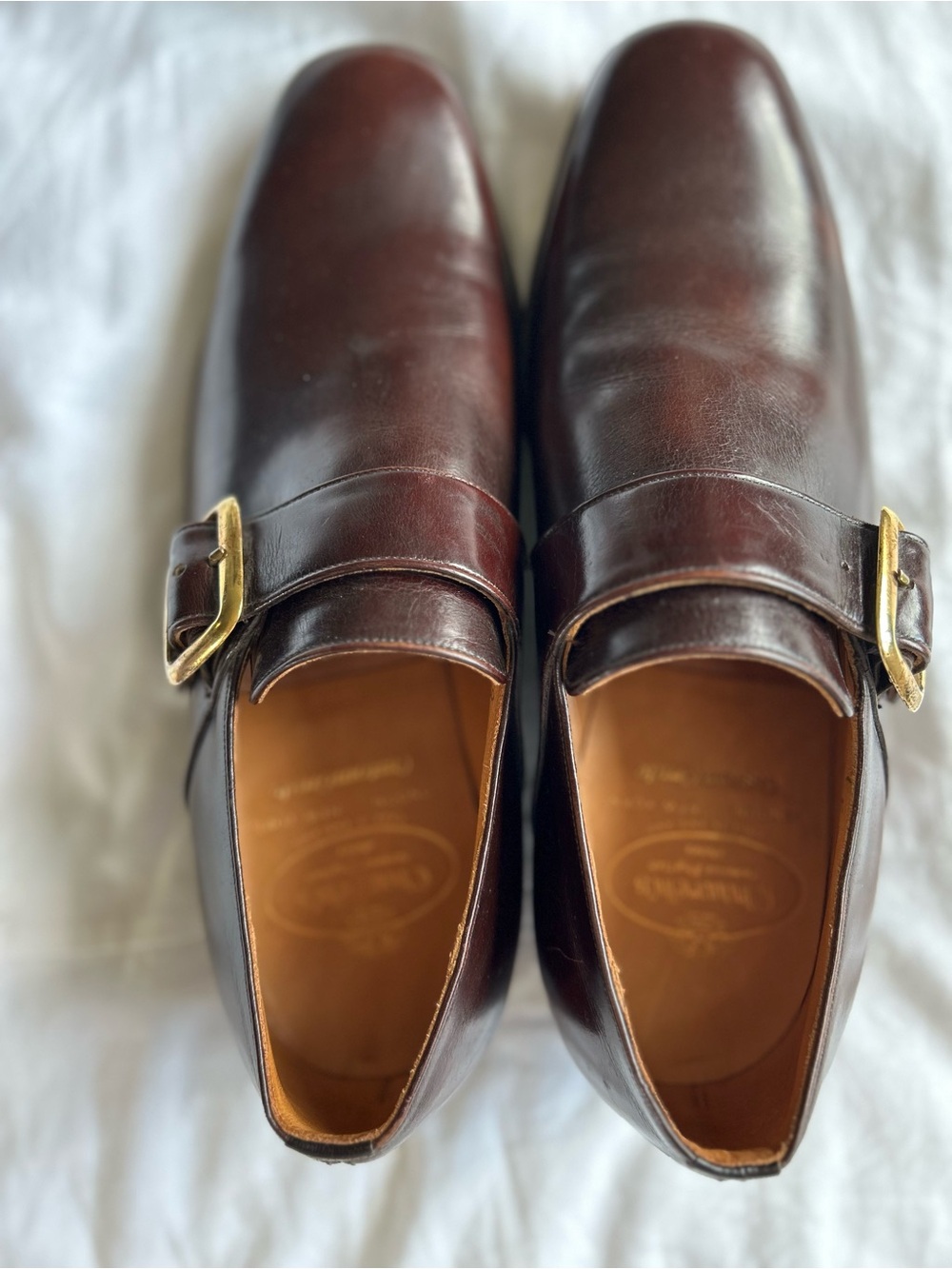 Church’s Westbury Custom Grade Monk Strap Shoes UK 9 F Made Engl